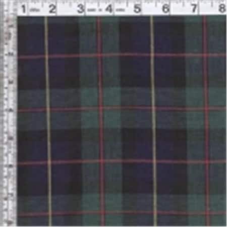 Textile Creations Textile Creations 18 44 in. Classic Yarn-Dyed Tartans Plaid - Green; Navy & Red 18